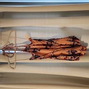 New with tags Angie Pink floral halter romper - Size S